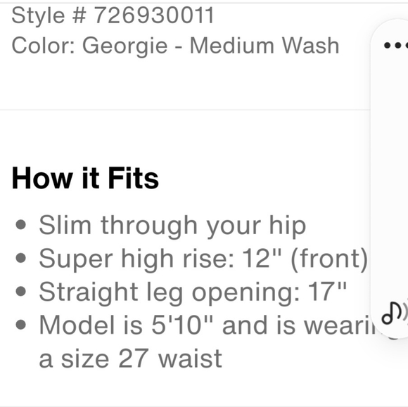 Levi's Ribbed Caged Denim Jeans - Picture 7 of 8